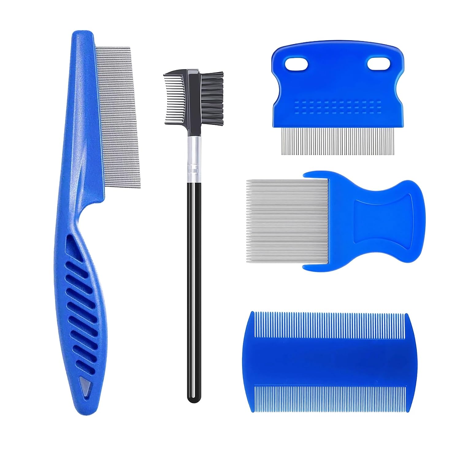 MEDUWEDU Flea & Lice Comb Set for Cats, Dogs & Kids - 5 Pack