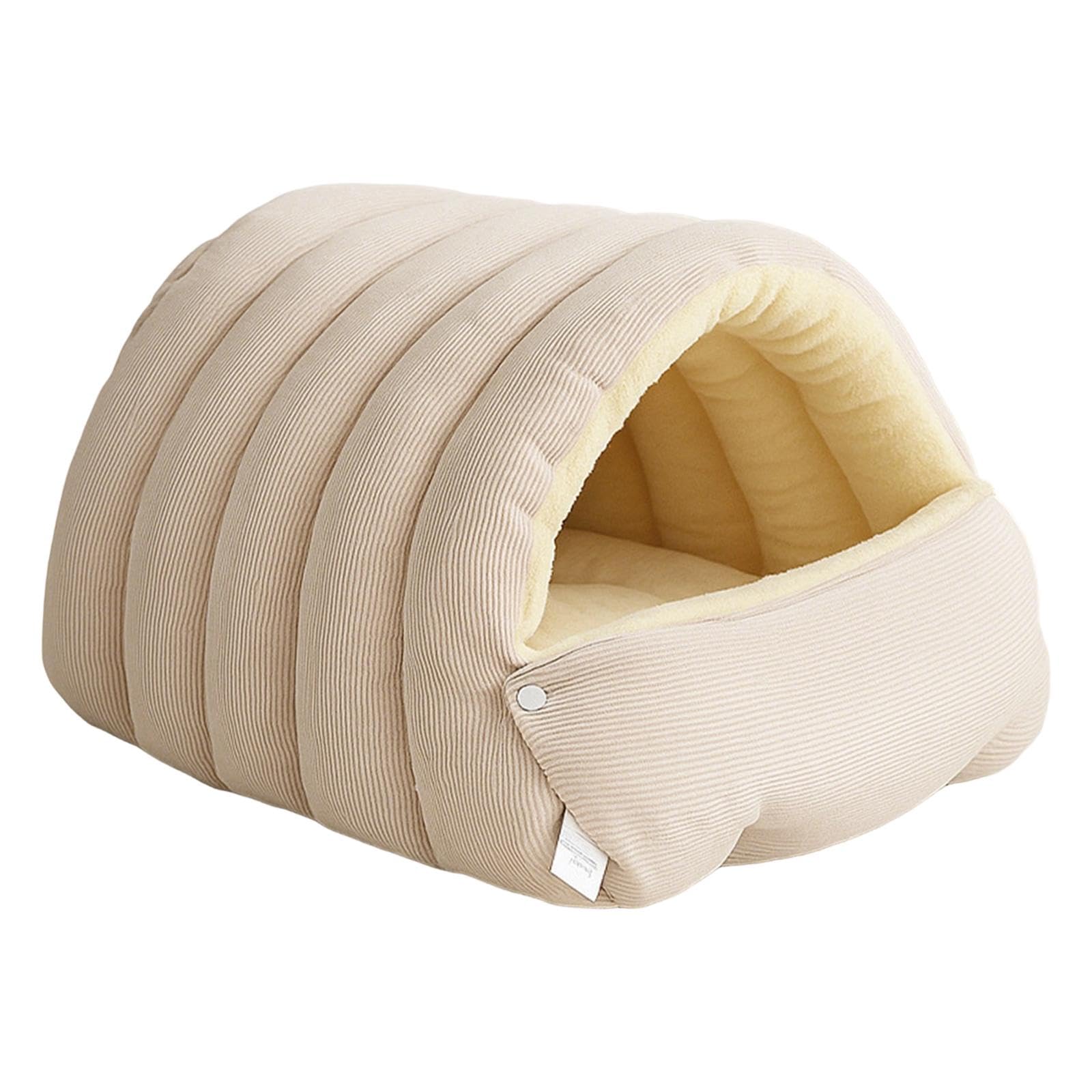 Grotte pour animaux en coton PP isolant abri chaud chat