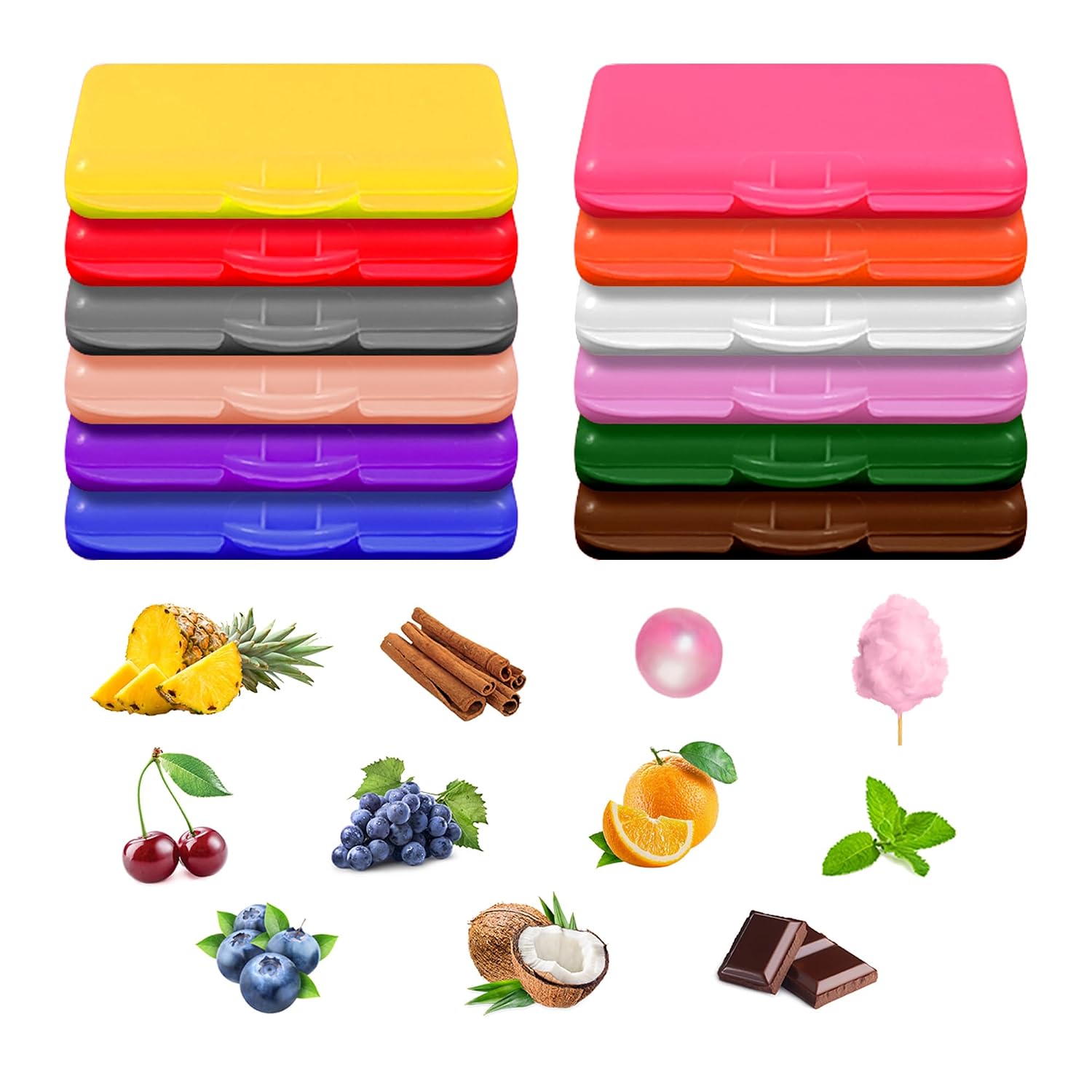 Carmel Orthodontic Wax in Assorted Scented Box, Pack of 12, Relief Wax for Braces