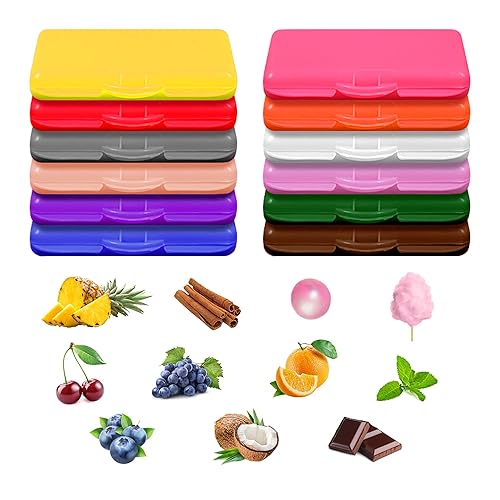 Miniatura 2 de Carmel Cera de ortodoncia en caja perfumada surtida, paquete de 12, cera para pacientes dentales, cera de alivio, cera para aparatos dentales,