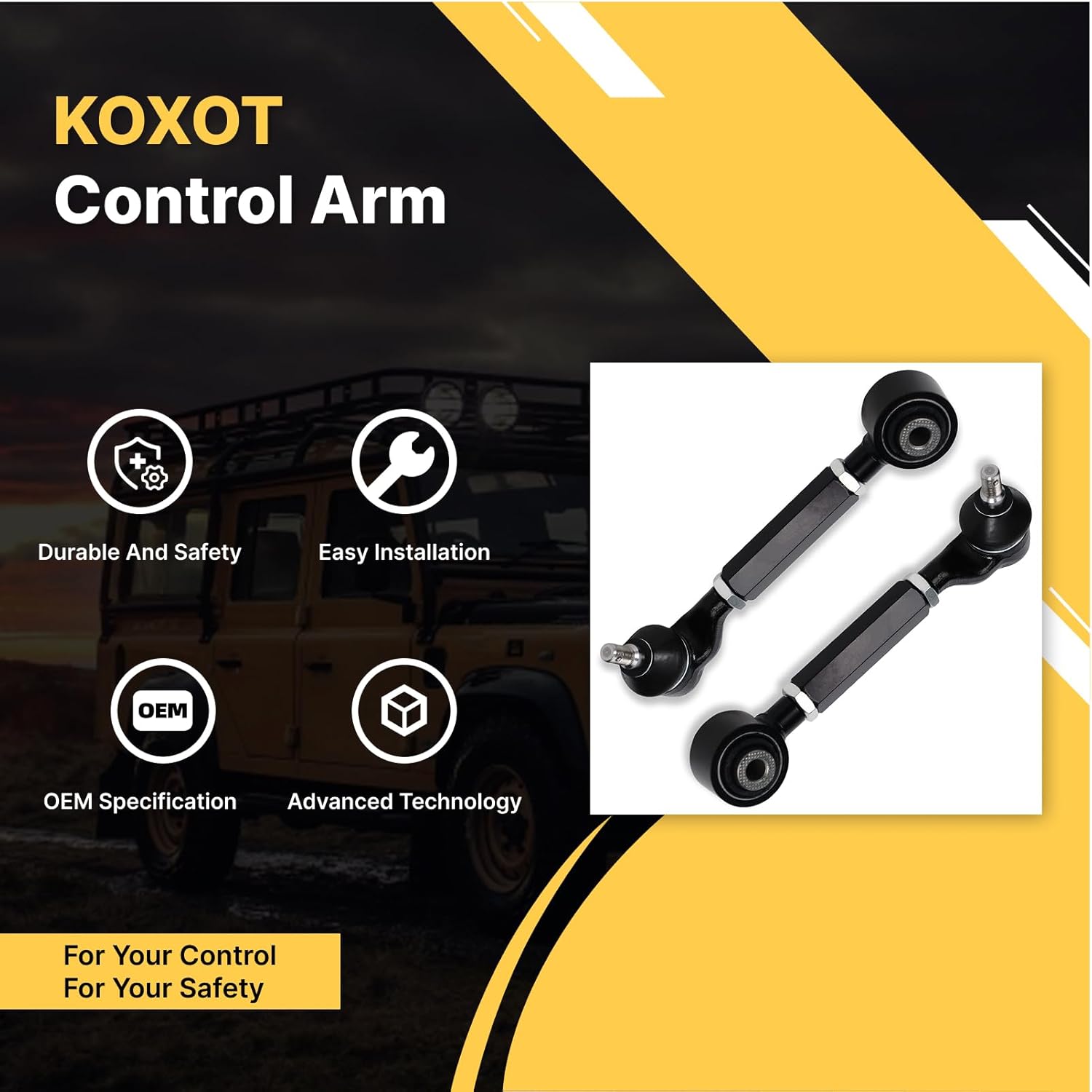 2Pcs K621873(K100106) Rear Upper Control Arm Compatible with Fit for Acura 2001 2002 2003-2006 MDX, 2004 2005 2006 2007 2008 TSX, for Honda 2003-2007 Accord, 1999-2004 Odyssey, 03-08 Pilot