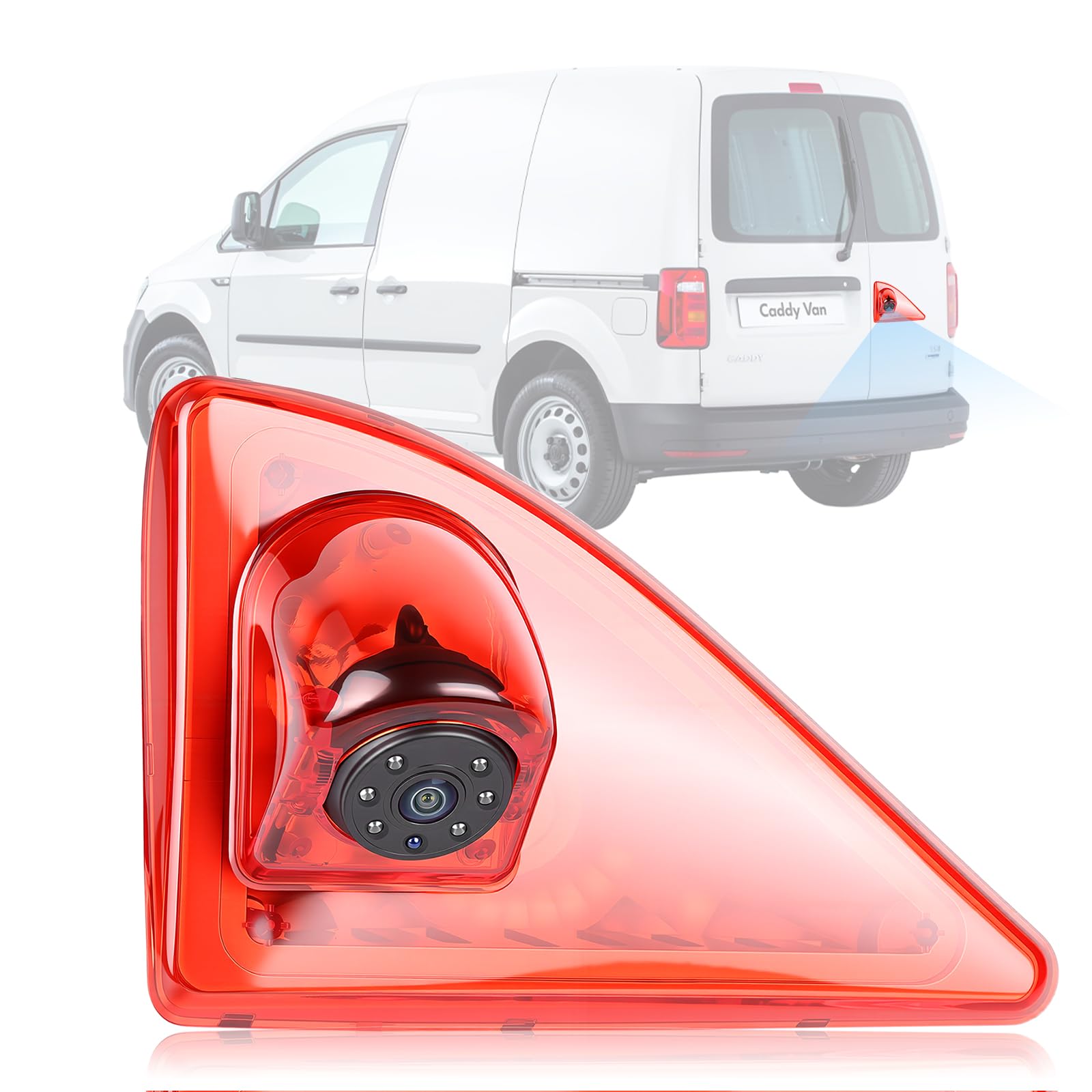 Hodozzy Cámara de Visión Trasera para Nissan NV400/Opel Movano/Renault Master 2010-2016, Cámara para Tercera Luz de Freno, Visión Nocturna por IR, Resistente al Agua IP67, con Línea de Marcha Atrás