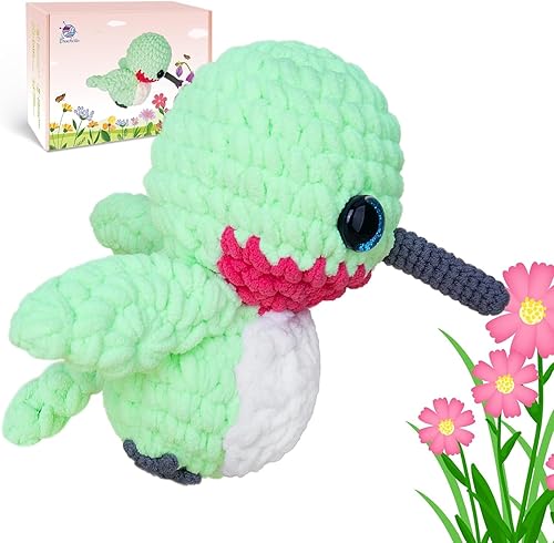 Kit de ganchillo para principiantes, kit de inicio de ganchillo Crochetta con hilo grueso y tutoriales en video paso a paso, kits de animales de