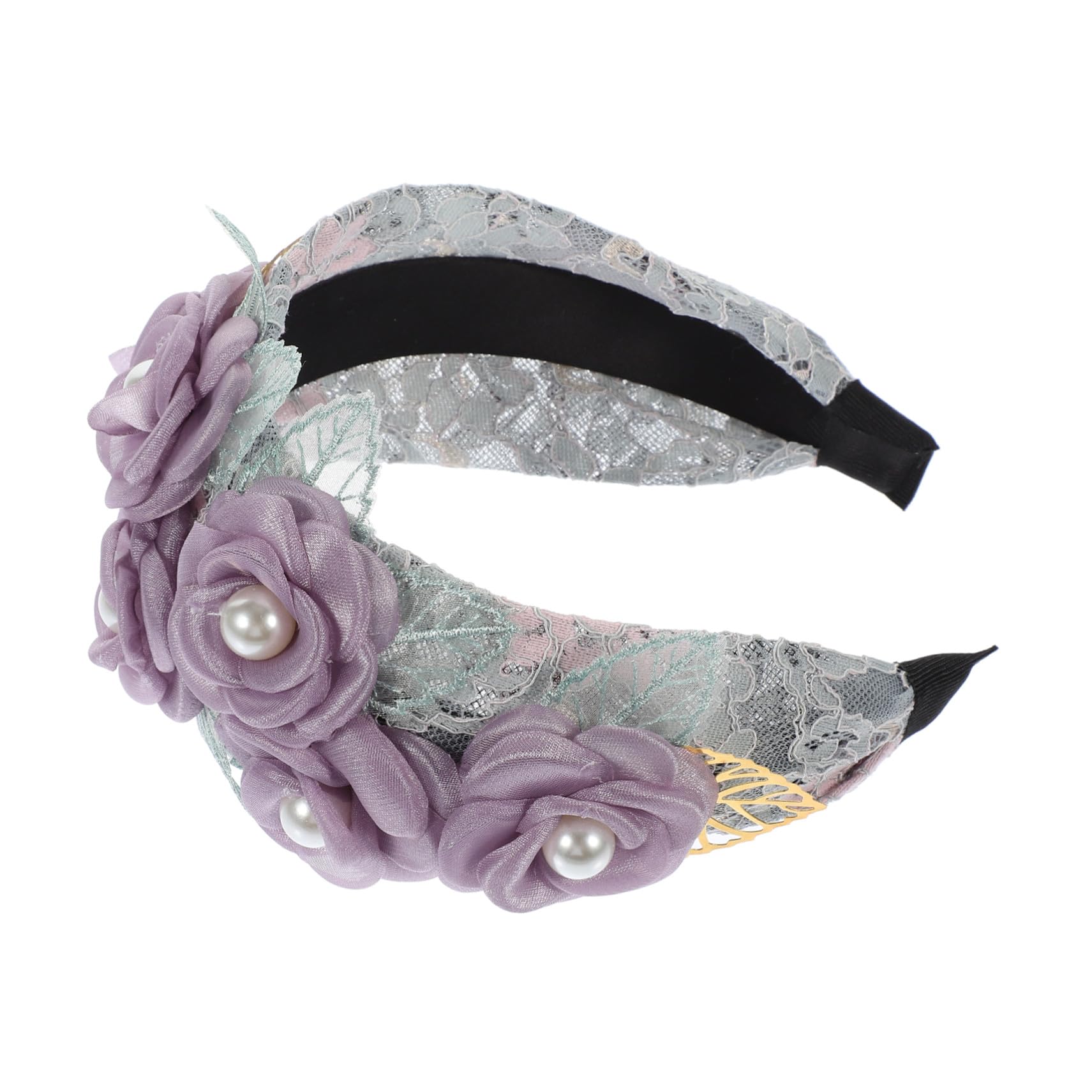 VICASKY 5 Pezzi Cerchietto con Fiori Eleganti Accessorio e Resistente per Feste Matrimonio e Raffinato