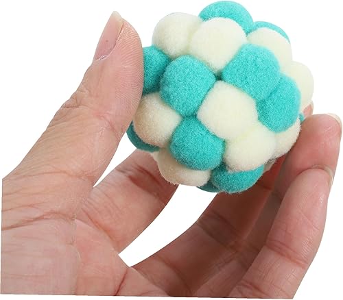 Miniatura 9 de GANAZONO 3pcs Colorful Cat Balls with Inner Bells Soft Wear-Resistant Interactive Fuzzy for Indoor Cats Lightweight Exercise and Entertainment for