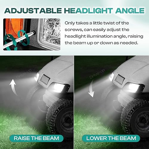 Miniatura 5 de Drive-up Kit de luces LED para carrito de golf EZGO TXT 1996-2013 a gas y carros de golf eléctricos, EZGO TXT Kit de faros LED y luces traseras para