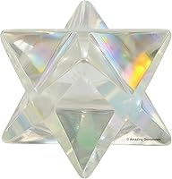 Vista 13 de Amazing Gemstone Larvikite Merkaba Crystal – Estrella de Merkaba metafísica de 1 pulgada para meditación – Cristal tetraedro energético y piedras