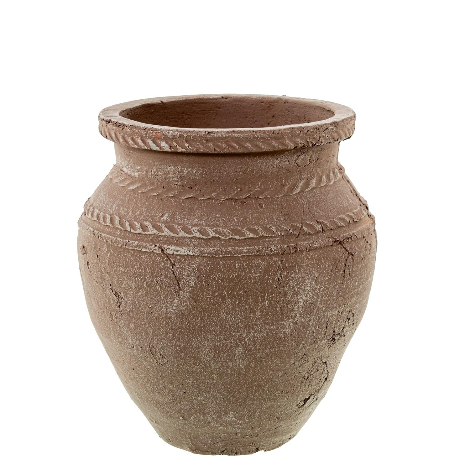 Vase en céramique naturelle DRW 27cm pour bouquet de fleurs séchées