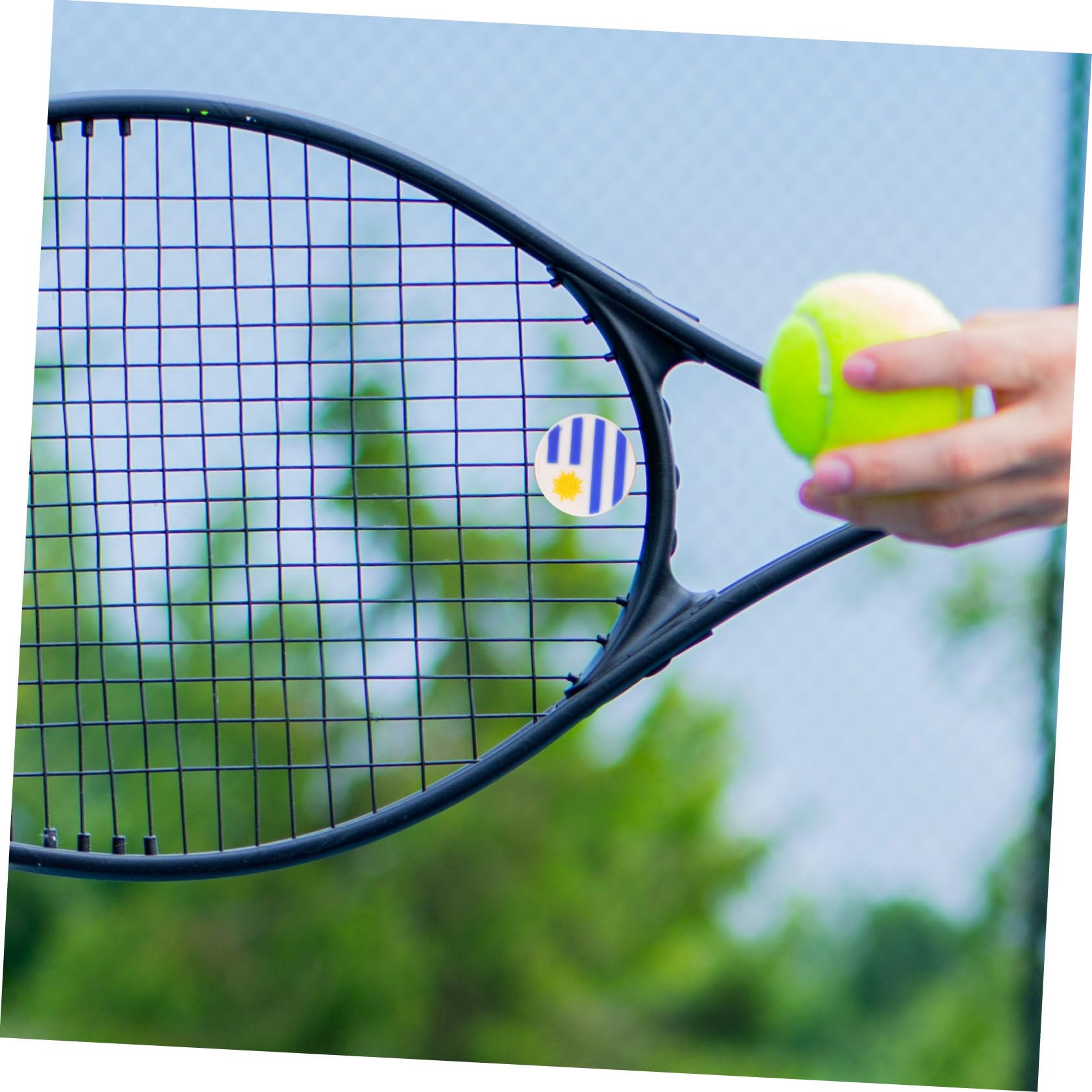 Toddmomy Ammortizzatore Tennis Silicone con Design Uruguaiana Assorbimento per Racchette Tennis E Facile Trasportare E Conservare