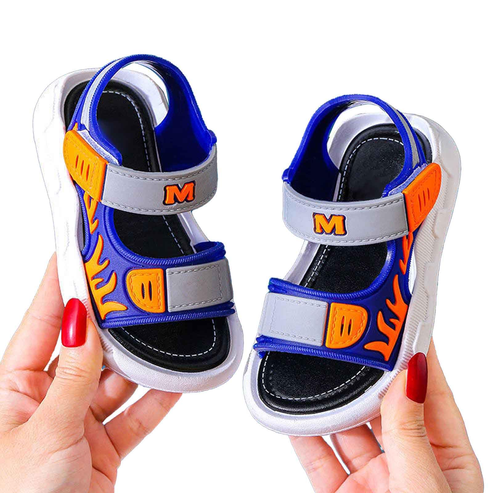 TTDGYYXW Sandali da Ragazzo Traspiranti per comode Scarpe estive per Il Tempo Libero all'aperto Bambini da 1 a 11 Anni Scarpe da Corsa Leggere