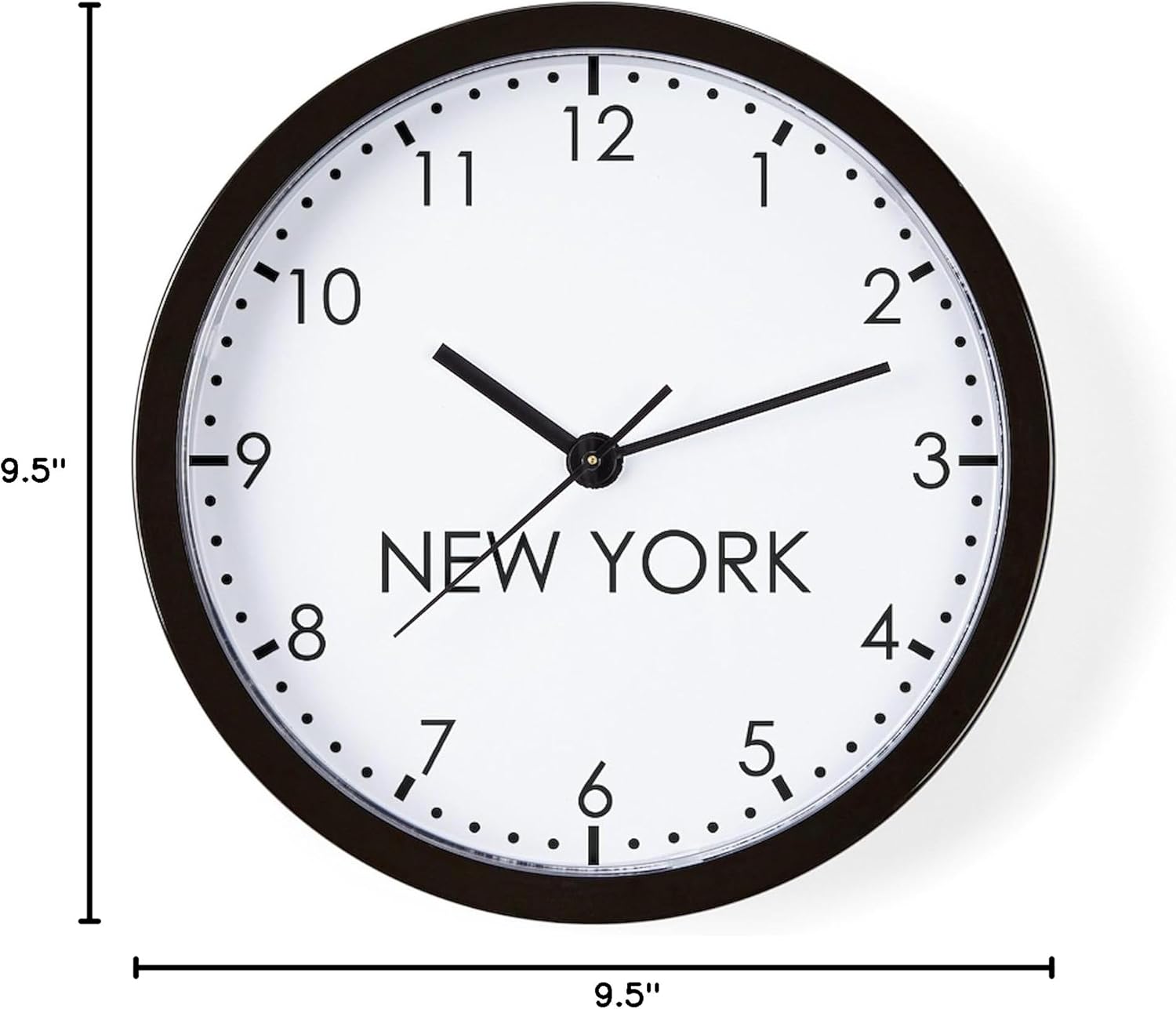 CafePress New York Modern Newsroom 10" Wall Clock for Livingroom, Kitchen, or Office