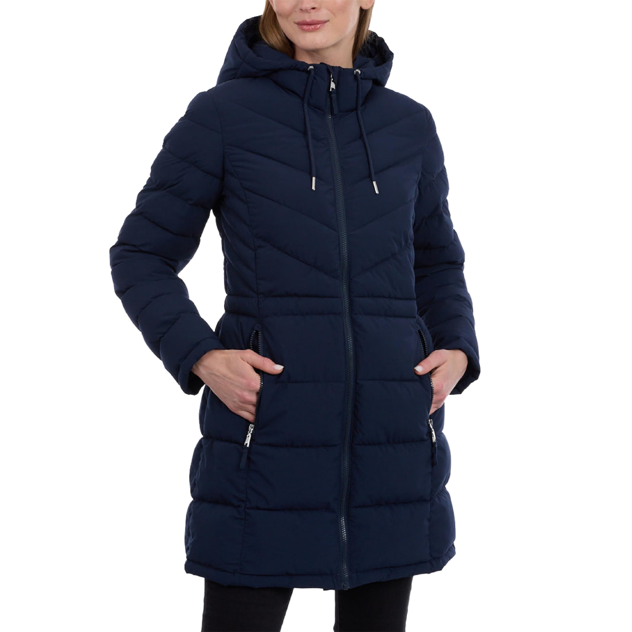 Tommy Hilfiger Damen Langer, Leichter Mantel für Jeden Tag Lang, verstaubar (1er Pack)