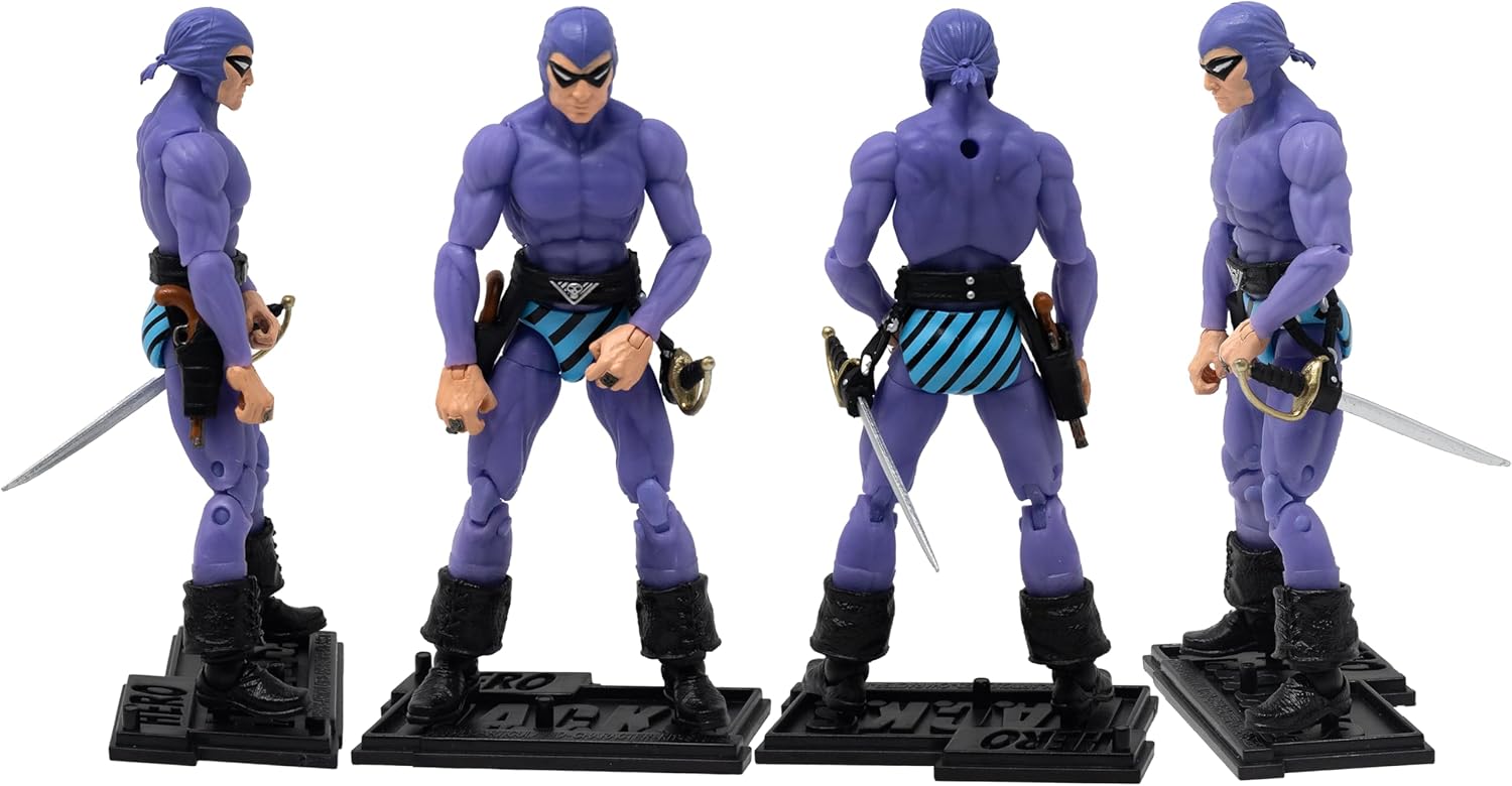 Boss Fight Studio Hero H.A.C.K.S. 11th Phantom Action Figure – Highly Articulated Collectible Figurine with Accessories Including Holstered Belt, Pistol, Saber, Alternative Hands, and Stand – 1:18