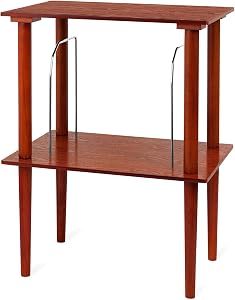 Victrola Wooden Stand for Wooden Music Centers with Record Holder Shelf, Mahogany
