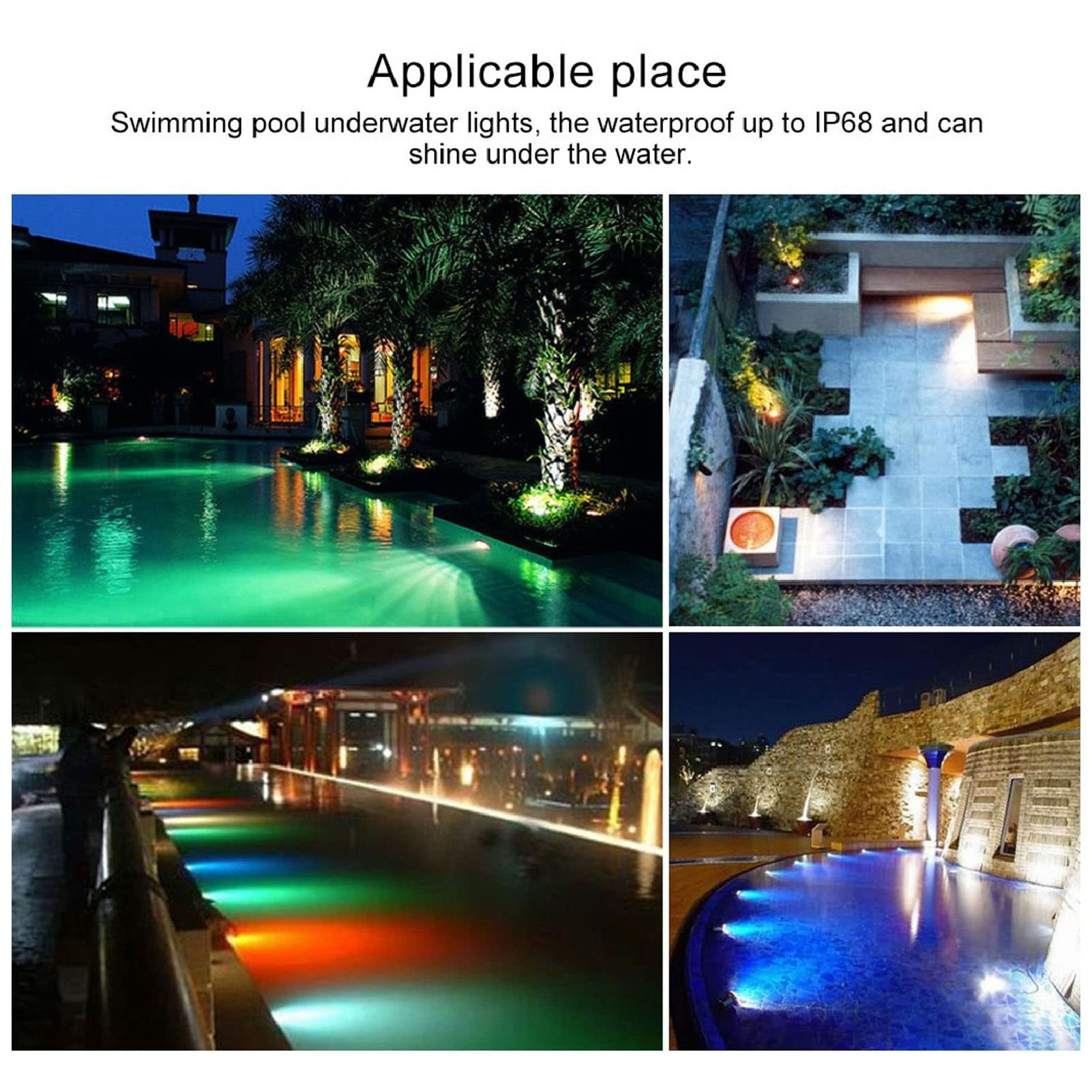 18W RGB LED LED z pilotem zdalnego sterowania, IP68, AC12V S der do różnych ustawień