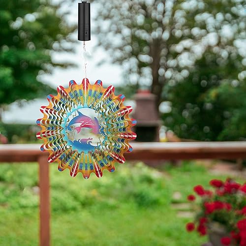 Miniatura 2 de Pequeño motor giratorio móvil, mini pantalla colgante con pilas, motor giratorio para atrapa viento cinético, campanillas de viento, cuna, bola de