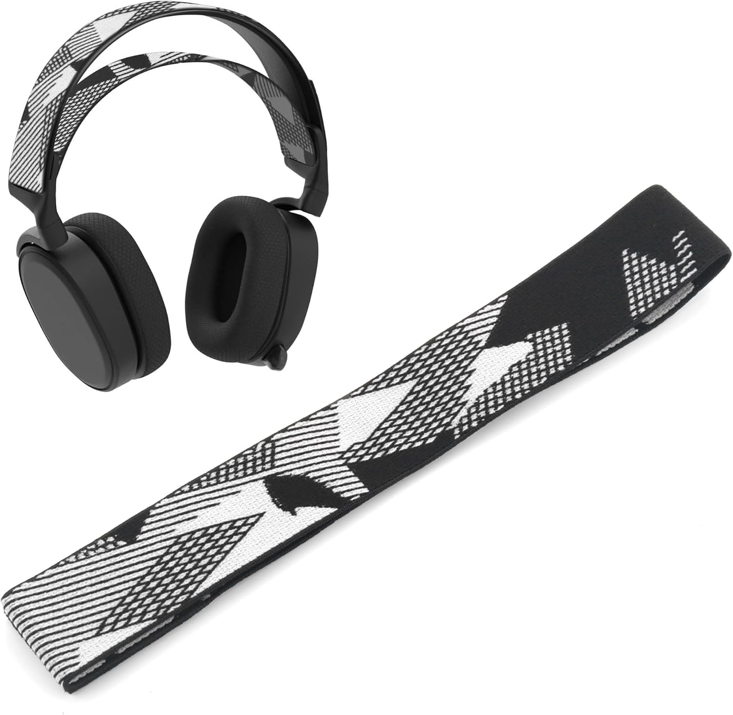 Arctis 7 Headband Replacement Fabric Headband Top Pad Cushion Compatible with SteelSeries Arctis 7 / Arctis 9X / Arctis pro Lossless Wireless Gaming Headset Headphone Head Band (Headband B1)