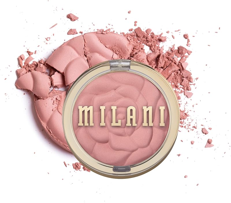 Rose Blush, Powder Blush for Cheeks - Natural Matte - Romantic Rose | Soft, Seamless-Blend Powder Blush With Buildable Color And A Natural Matte Finish. Shape, Contour & Highlight. Made In Italy