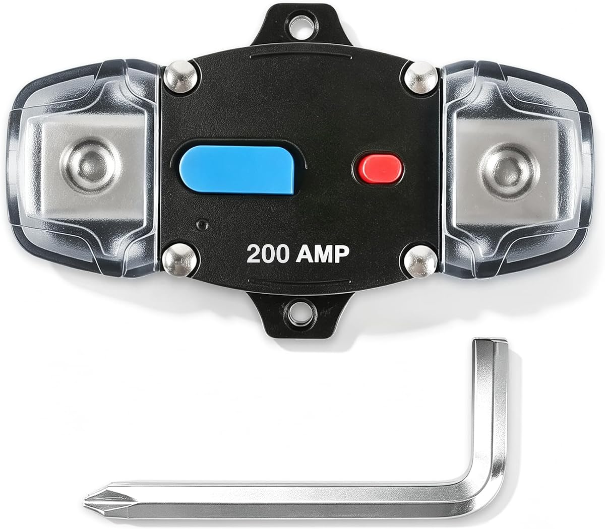 Marine Trolling Motor Circuit Breaker 12v-48v Breakers DC 200 Amp Boats | Manual Reset Automotive Breakers Overload Short-Circuit Protection Marine Electronics Battery Chargers Solar Panel Winches