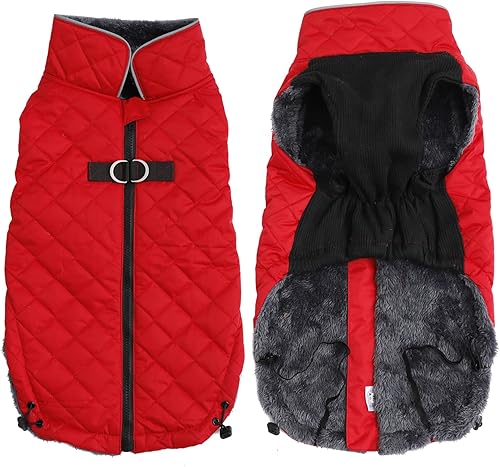 Abrigo de vellón para perro con anillo en D, chaqueta de traje de nieve para cachorros, cierre de cremallera, Halloween, Navidad para cachorros de