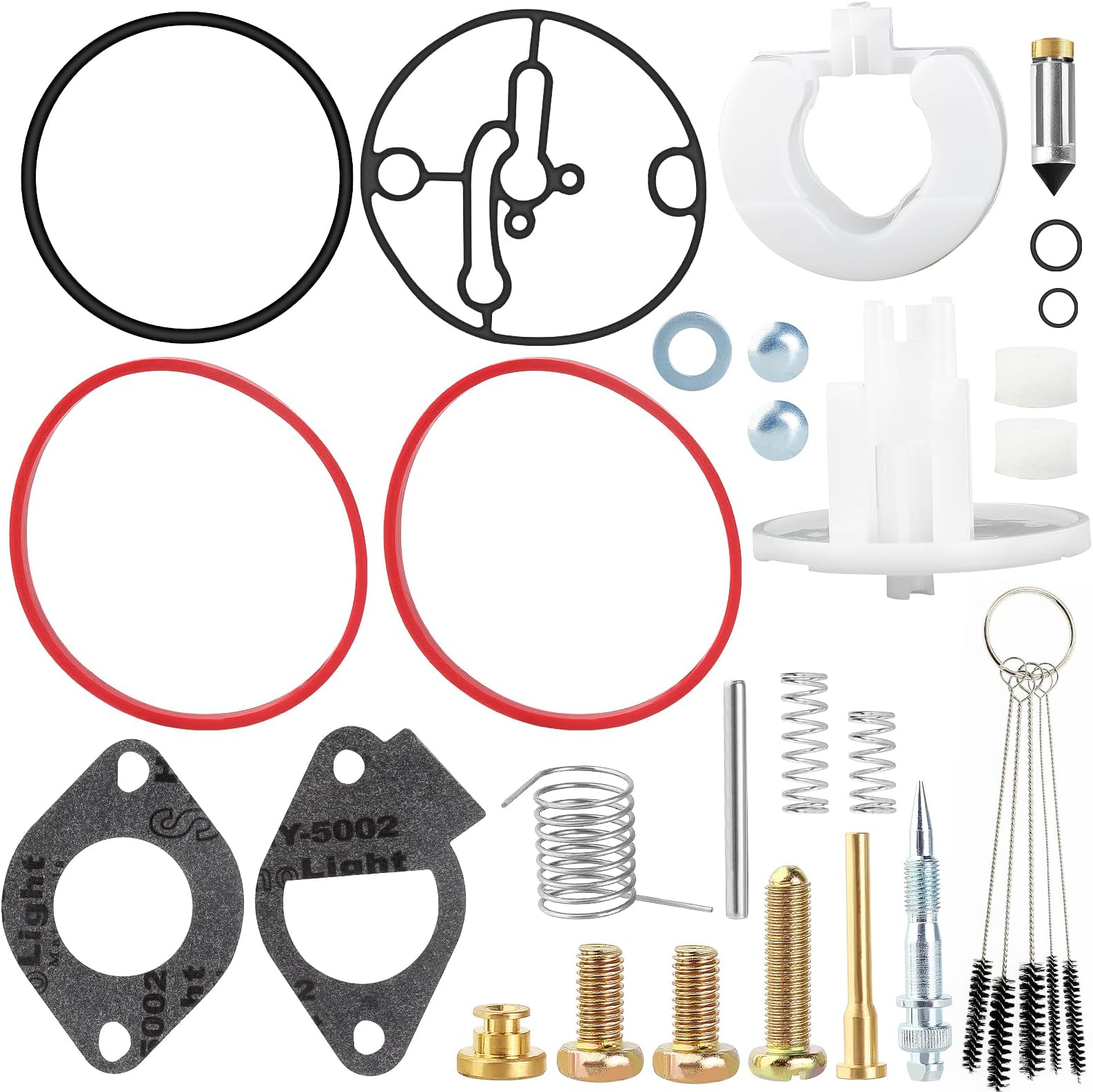 796184 Carburetor Rebuild Kit Compatible with Master Overhaul Nikki Carb 698787 699900 699521 792369 790032 Craftsman 11HP-19HP 210807 212702 212802 212907 215705 215802 215907 216802 218802