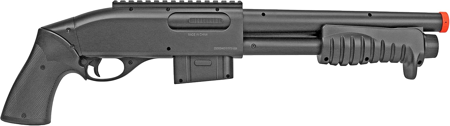 BBTac Airsoft Gun Package - Fast Response Team Collection of 4 Airsoft Guns - Full Auto AEG Electric Rifle, Shotgun, SMG and Pistol, 4000 BB Pellets, Great for Starter Pack Game Play