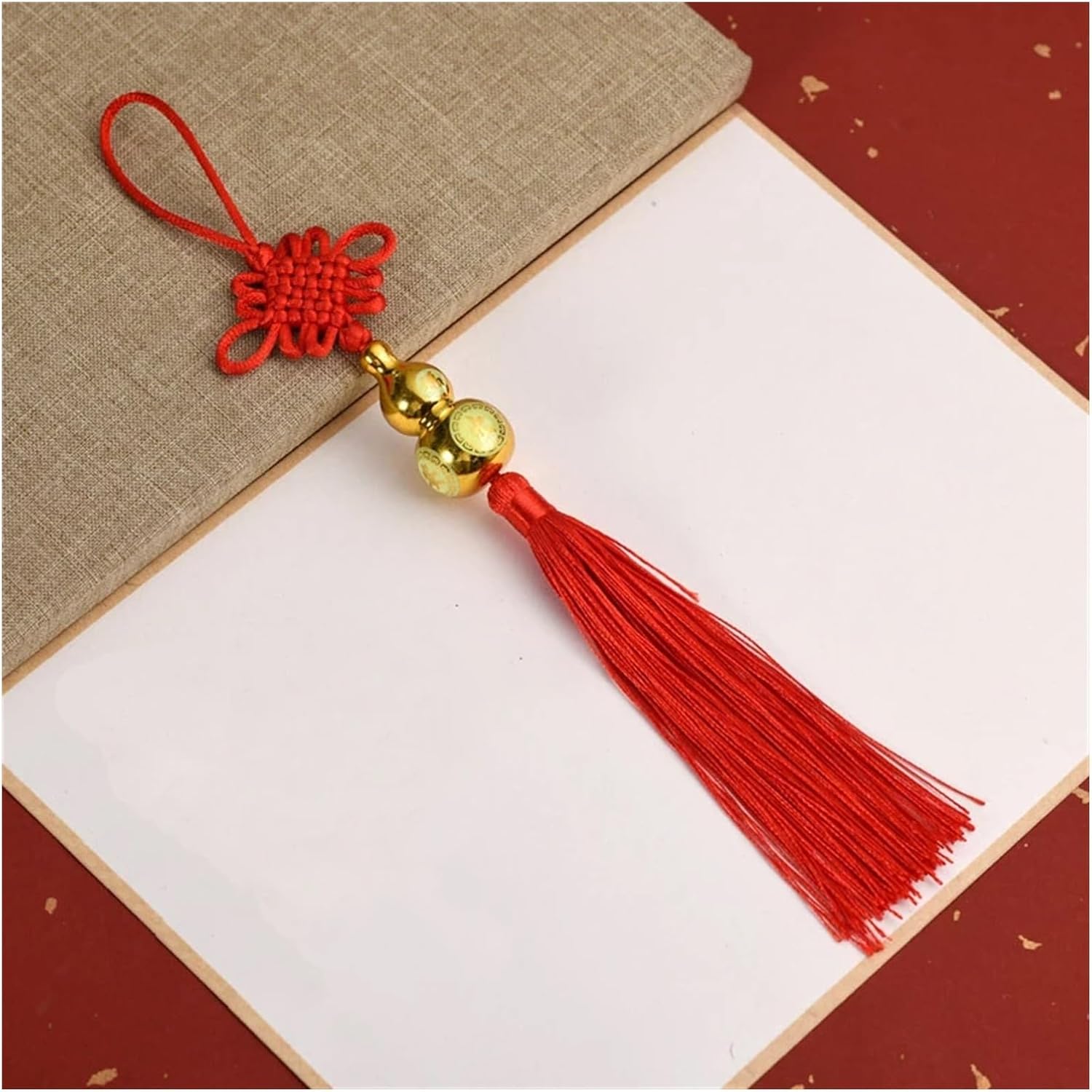 Chinese Tassel Chinese Knot Lunar New Year Decorations Spring Festival for Home Pendant Hanging Ornaments, DIY Craft Red Chinese Knots Hanging Ornament (Color : 7) (8)
