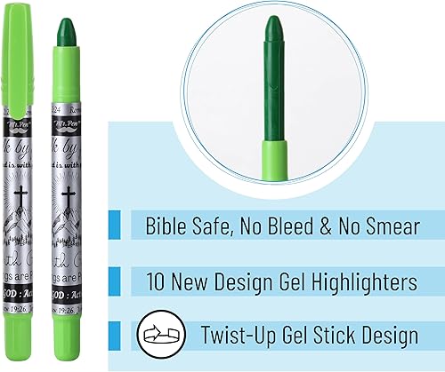 Miniatura 3 de Mr. Pen Kit de diario bíblico, paquete de 18 – 10 resaltadores de gel, 8 bolígrafos que no se corren, bolígrafos bíblicos e iluminadores, no se