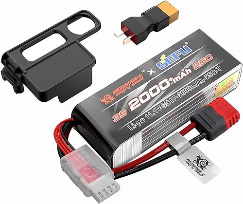 Batería de 11.1 V 3S 25C 2000 mAh con enchufe en T para MJX H16E H16P H16PL H16BM H16DR H16GT 14301 JC16EP M161 RC Control remoto coche
