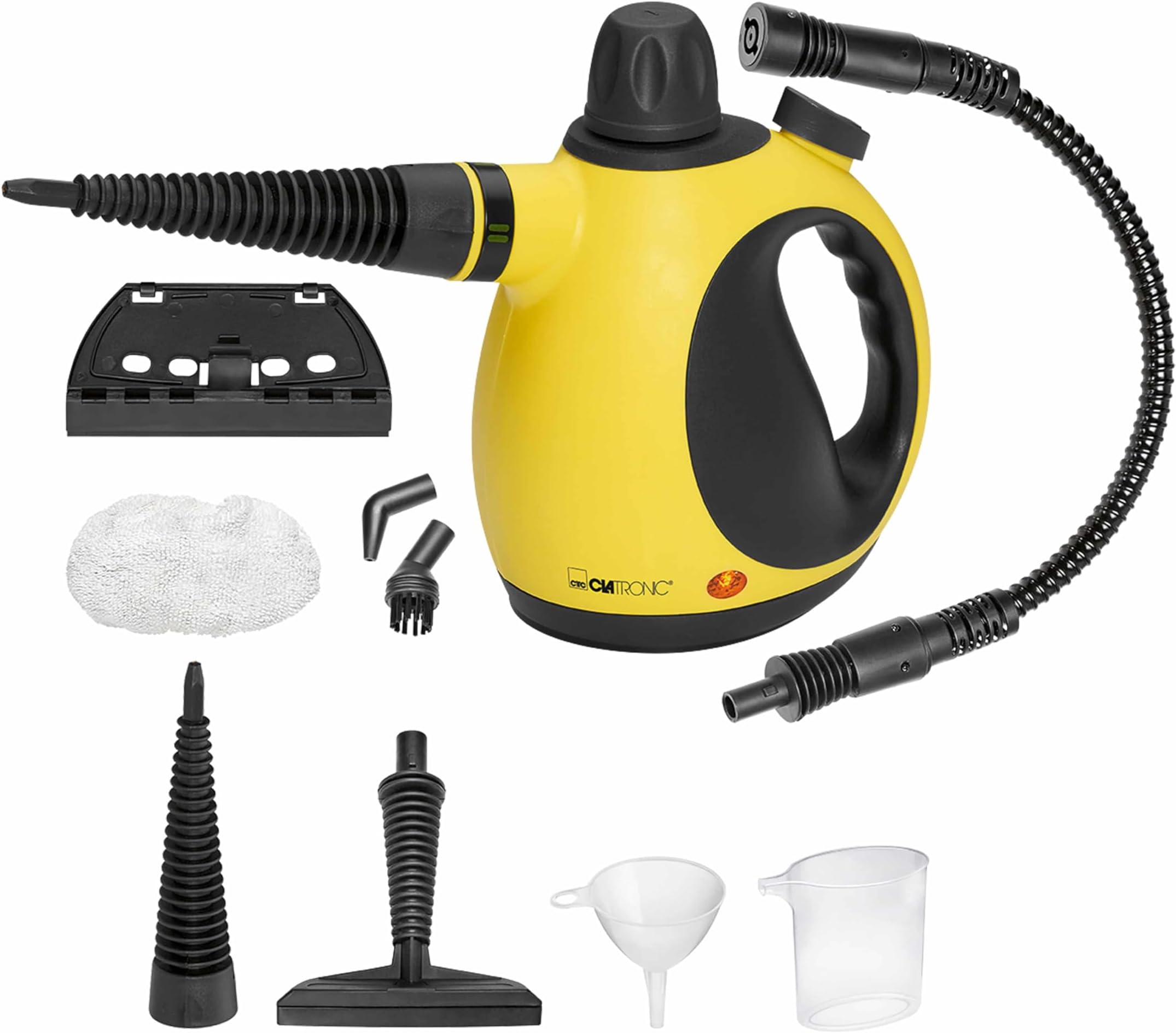 Clatronic Steam Cleaner DR 3653 - Portable, 250ml, 3.5 Bar, Yellow/Black