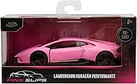 Vista 7 de Jada Pink Slips 1:32 W1 Lamborghini Huracán Performante - Auto fundido a presión, juguetes para niños y adultos (rosa brillante)