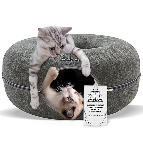 MeowMansion - Indoor Cat Tunnel Bed - Scratch Resistant Peekaboo