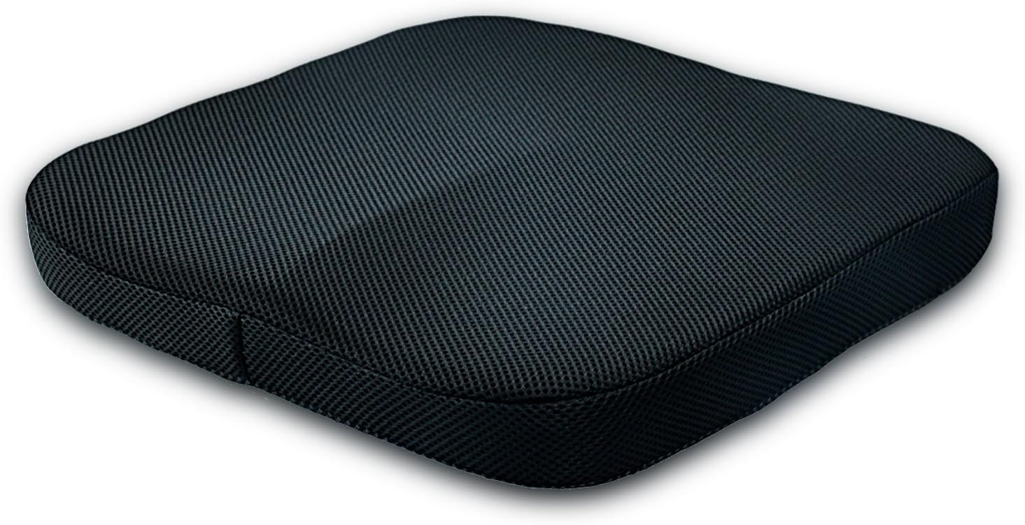 SMELOV Updated 3rd Generation Memory Foam Coccyx Seat Cushion for Office Car Seats Back Pain Relief, Sciatica and Tailbone Pain, Anti-slip Bottom