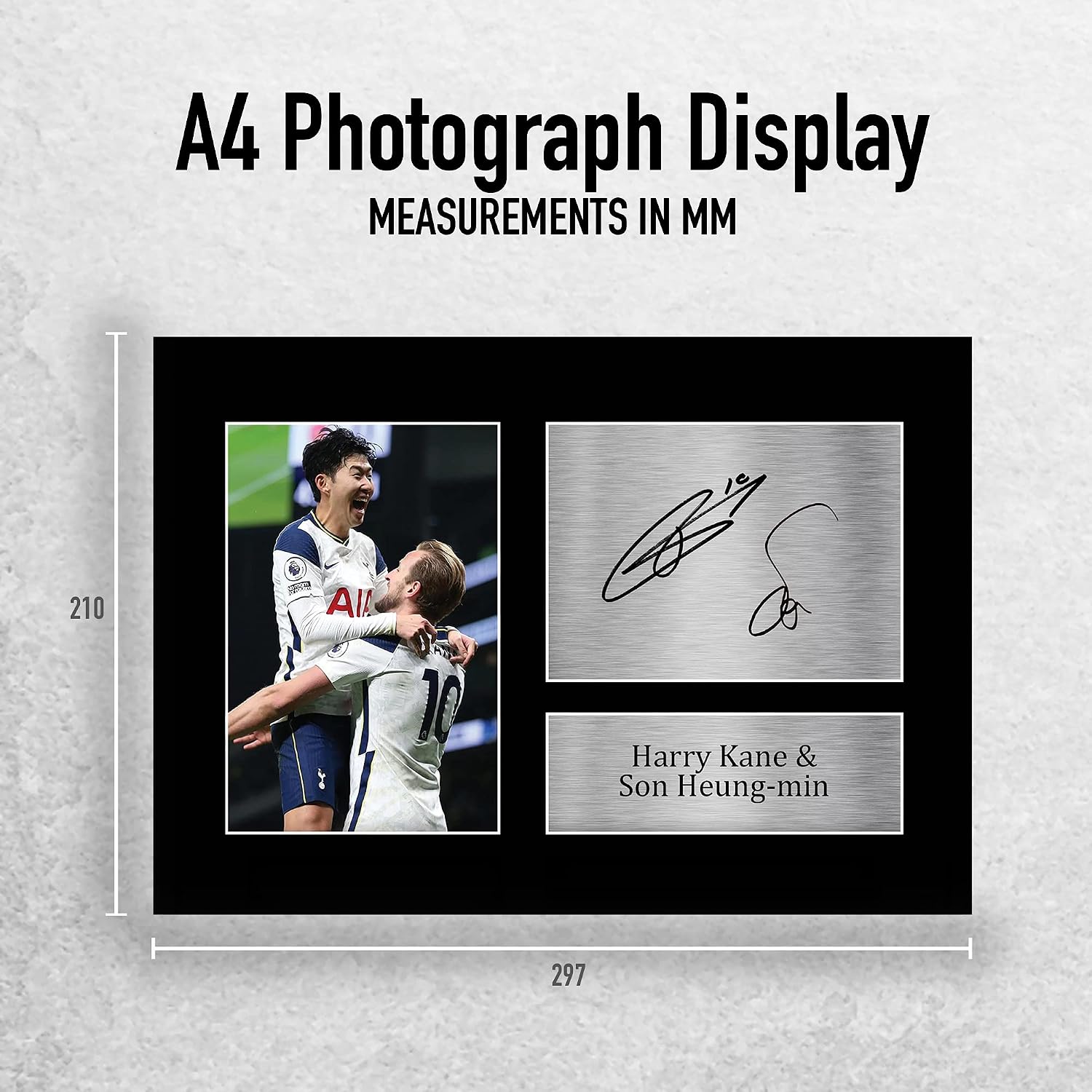 HWC Trading A4 Harry Kane & Son Heung-min Tottenham Hotspurs Spurs Gifts Printed Signed Autograph Picture for Football Fans and Supporters - Image 3