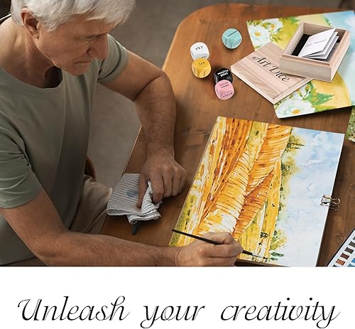 Miniatura 7 de Juegos de dados de arte, juegos de dibujo, los mejores regalos para artistas y profesores de arte, juegos de pintura para adultos y familia, juego
