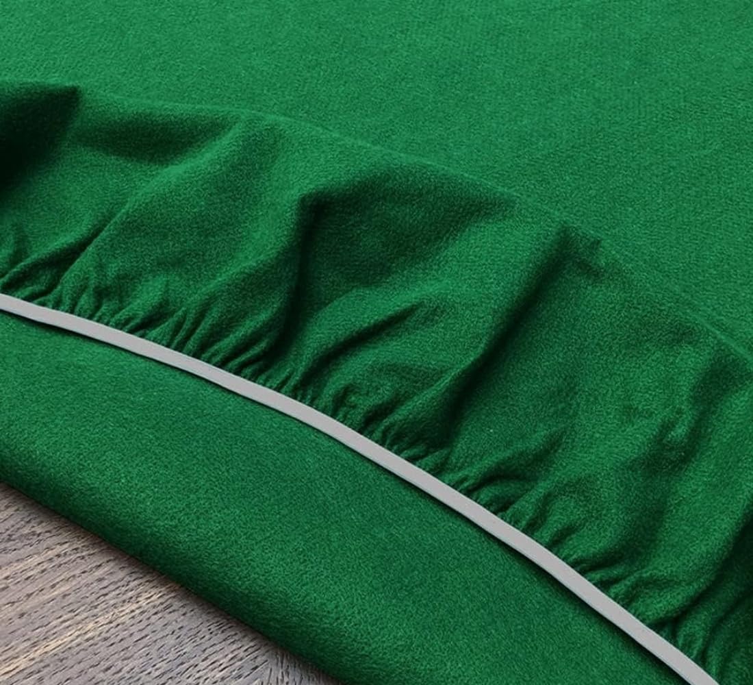 Generico Copritavolo da Gioco Verde, con Elastico, per Tavoli da 4 Posti, Quadrato 140 x 140 cm, Poliestere, Panno Verde Per Tavolo, Poker - Burraco - Texas Holde'm