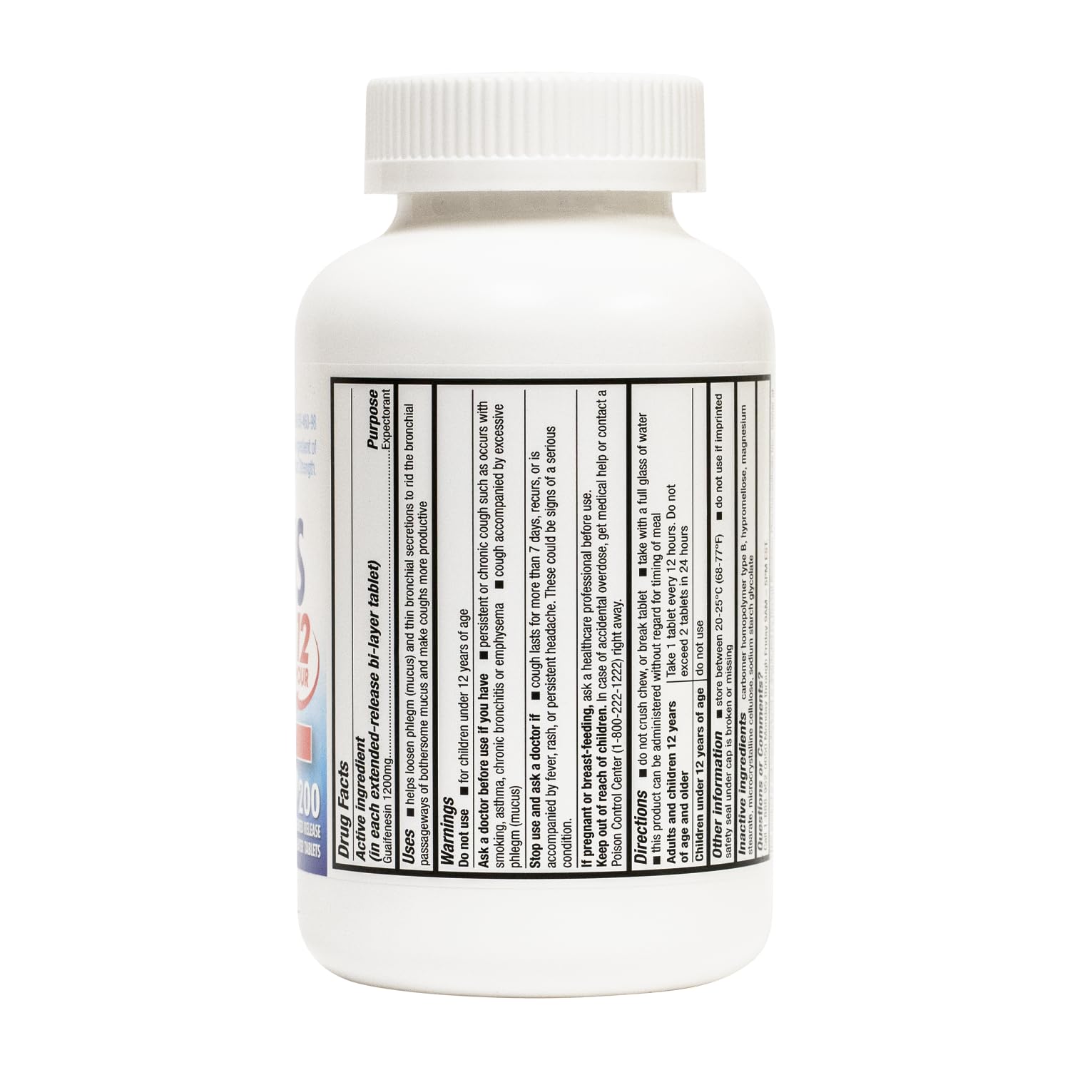 HealthA2Z® Mucus Relief | Guaifenesin 1200 mg |12 Hour | Expectorant | Relieves Chest Congestion | Thins and Loosens Mucus (200 Tablets) — Amazon image 2
