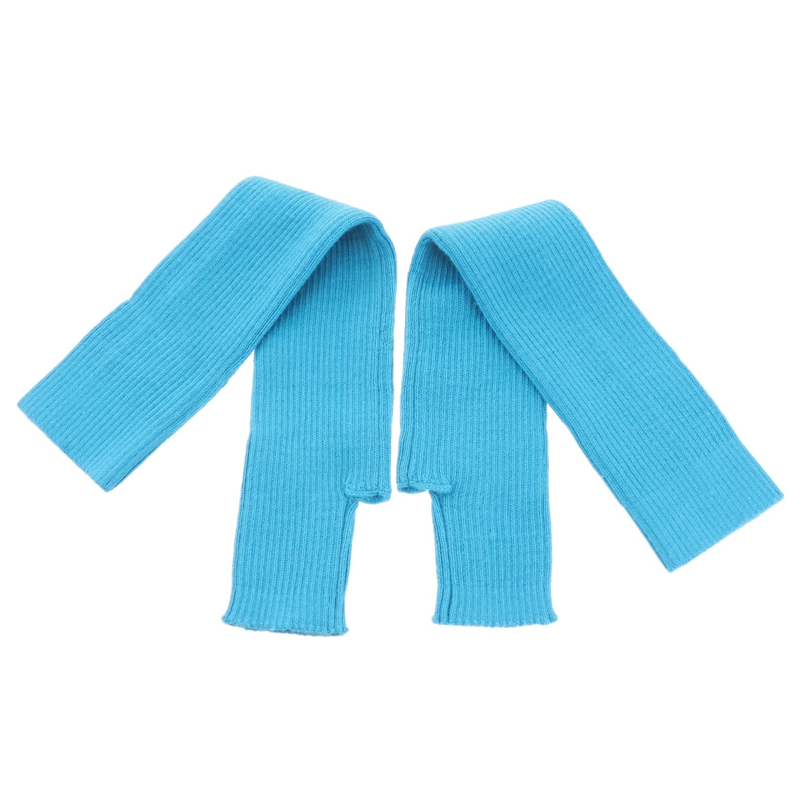 COSMEVIVI Warm Wool Gloves Winter Arm Warmers Long Fingercover Women's Knitted Sleeves Thumb Hole Design