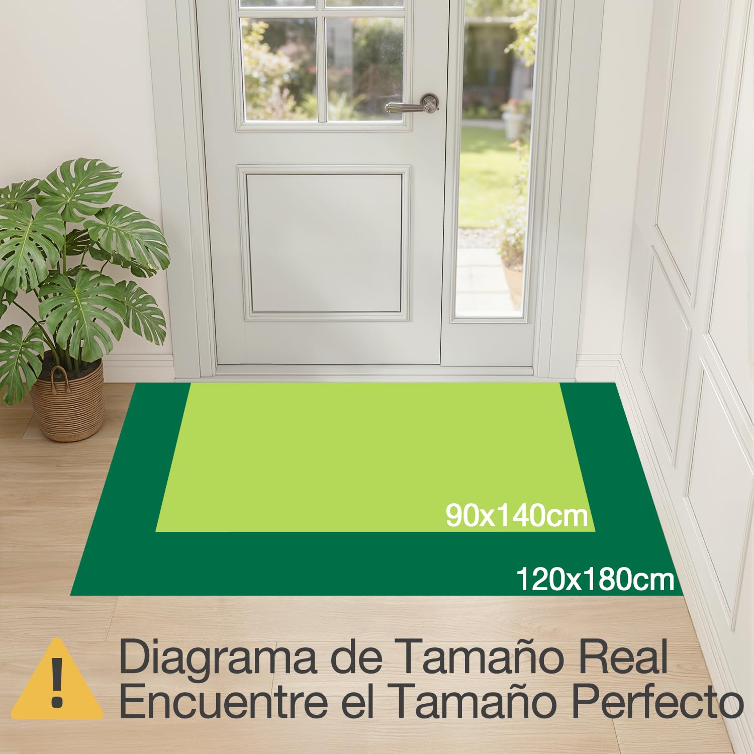 LUMI Felpudo Ultrafino para Entrada, Bajo Perfil con Respaldo de Goma Antideslizante, Fácil de Limpiar, para Casa Interior, Patio, Gris Oscuro, 120x180 cm