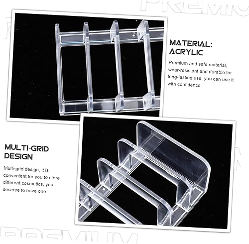 Miniatura 8 de Bandeja para aparador de sombra de ojos, bandeja organizadora para aparador, paleta de plástico, almacenamiento de paletas de maquillaje, estuche de