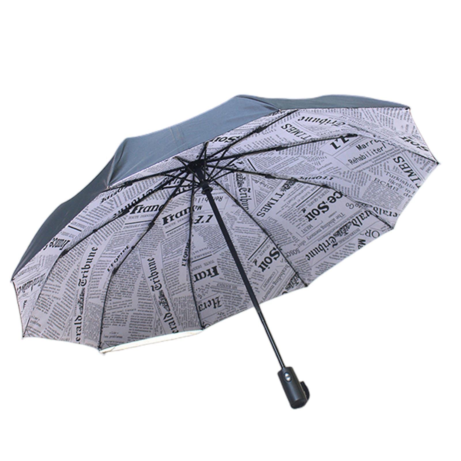 HIHELO Parapluie double couche coupe-vent entièrement automatique pour homme et femme - Parapluie pliable commercial grand cadre durable