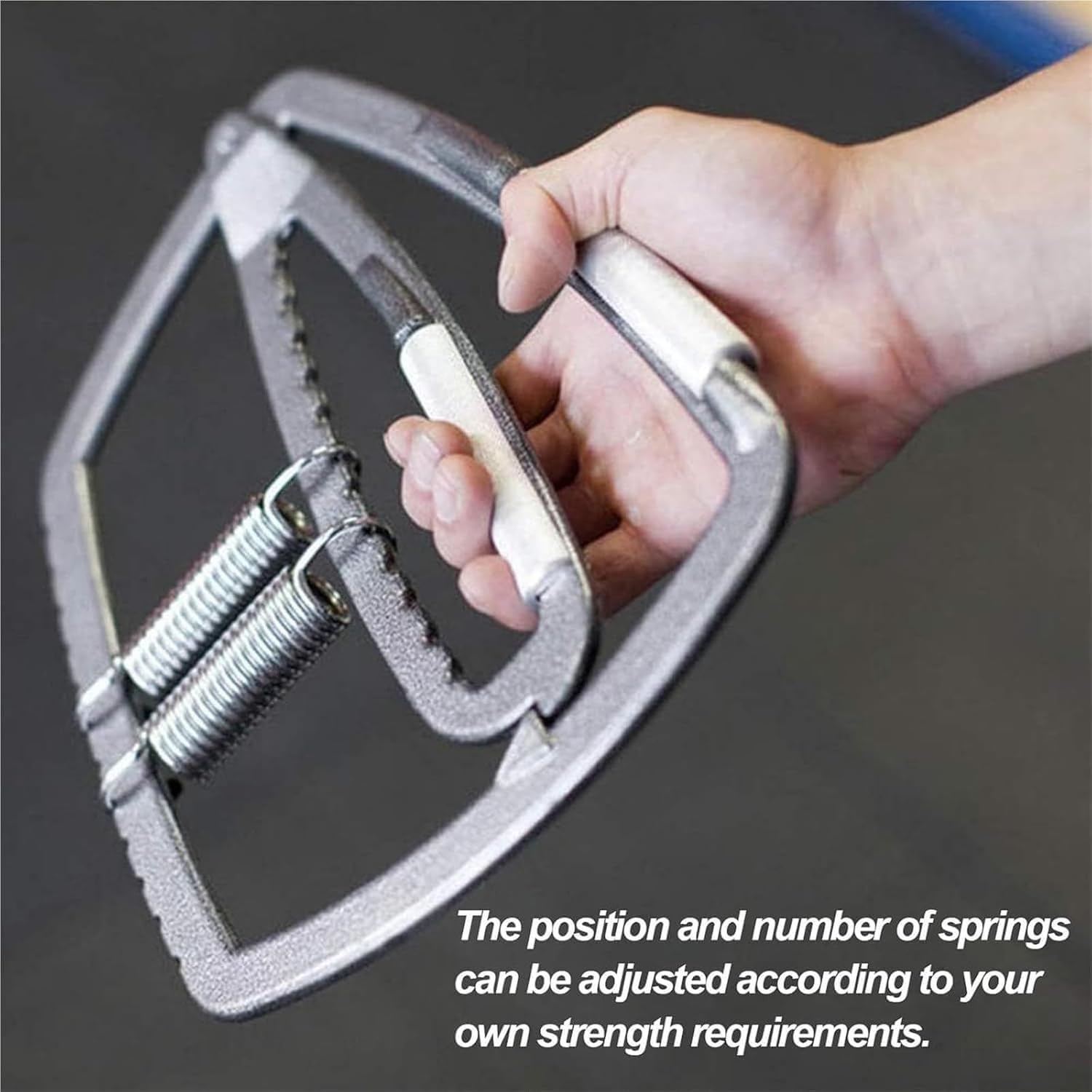 ERICAT Fortalecedor De Mano, Pinza De Acero Inoxidable con 6 Resortes Reforzados Y Mango Antideslizante, Resistencia Ajustable Y Peso Ideal para Ejercicios De Muñeca Y Antebrazo, para Deporte