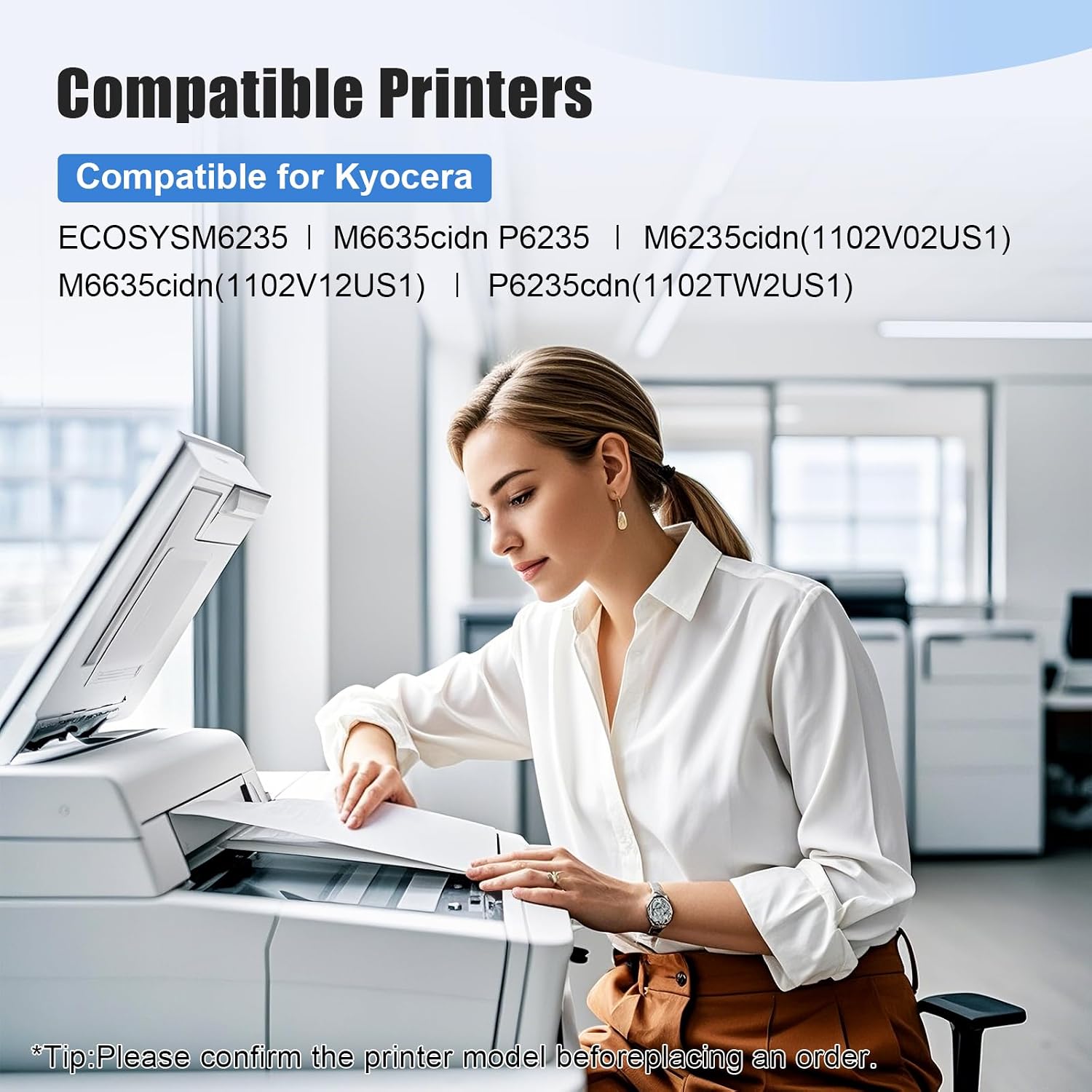 TK5282 TK-5282 Toner Cartridge Compatible for Kyocera TK-5282K TK-5282C TK-5282M TK-5282Y for Kyocera Ecosys M6235 M6635cidn P6235 M6235cidn, M6635cidn, P6235cdn Printers
