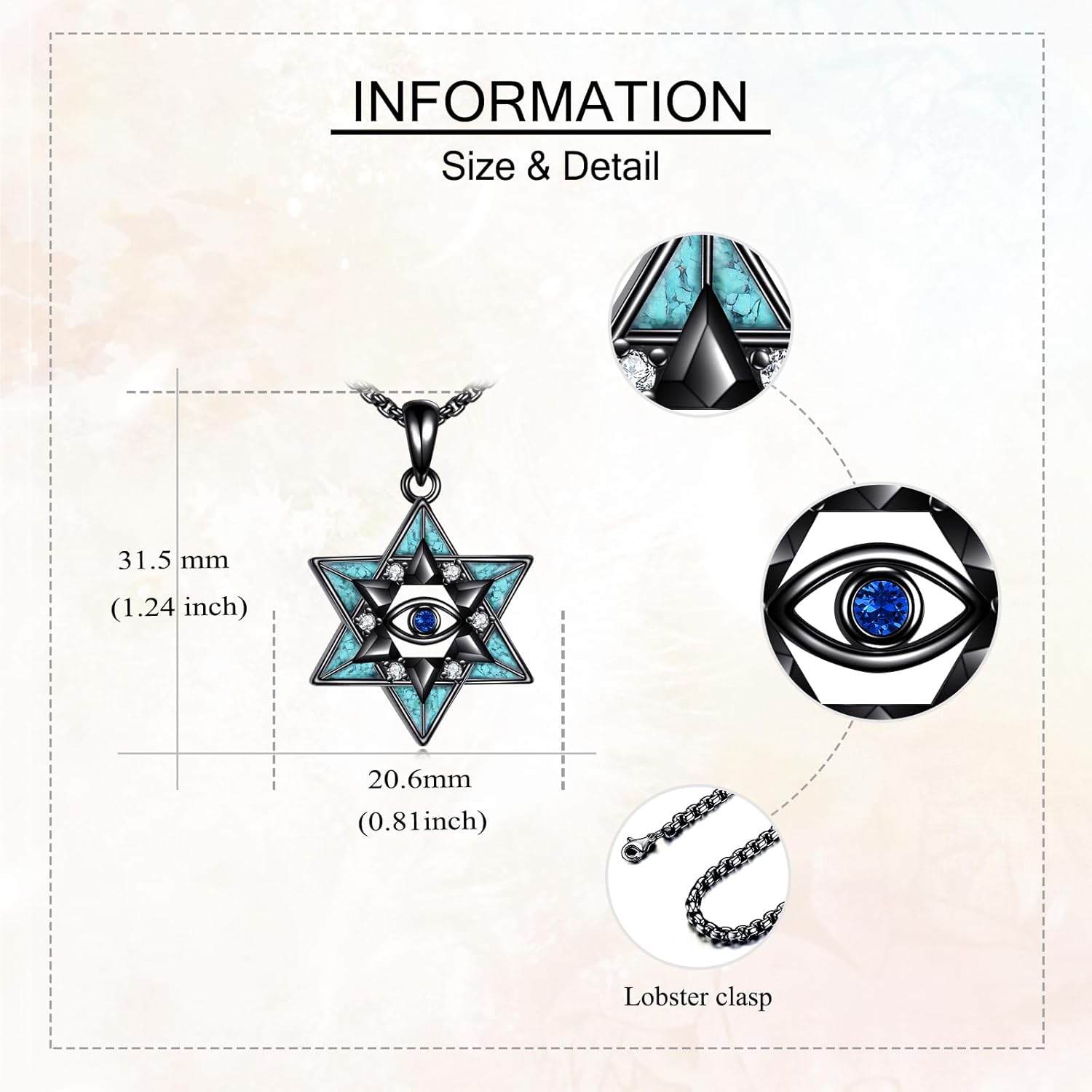 ONEFINITY Star Of David Necklace 925 Sterling Silver AA Sobriety Necklace Jewish Jewelry Gifts For Men Women - Image 5