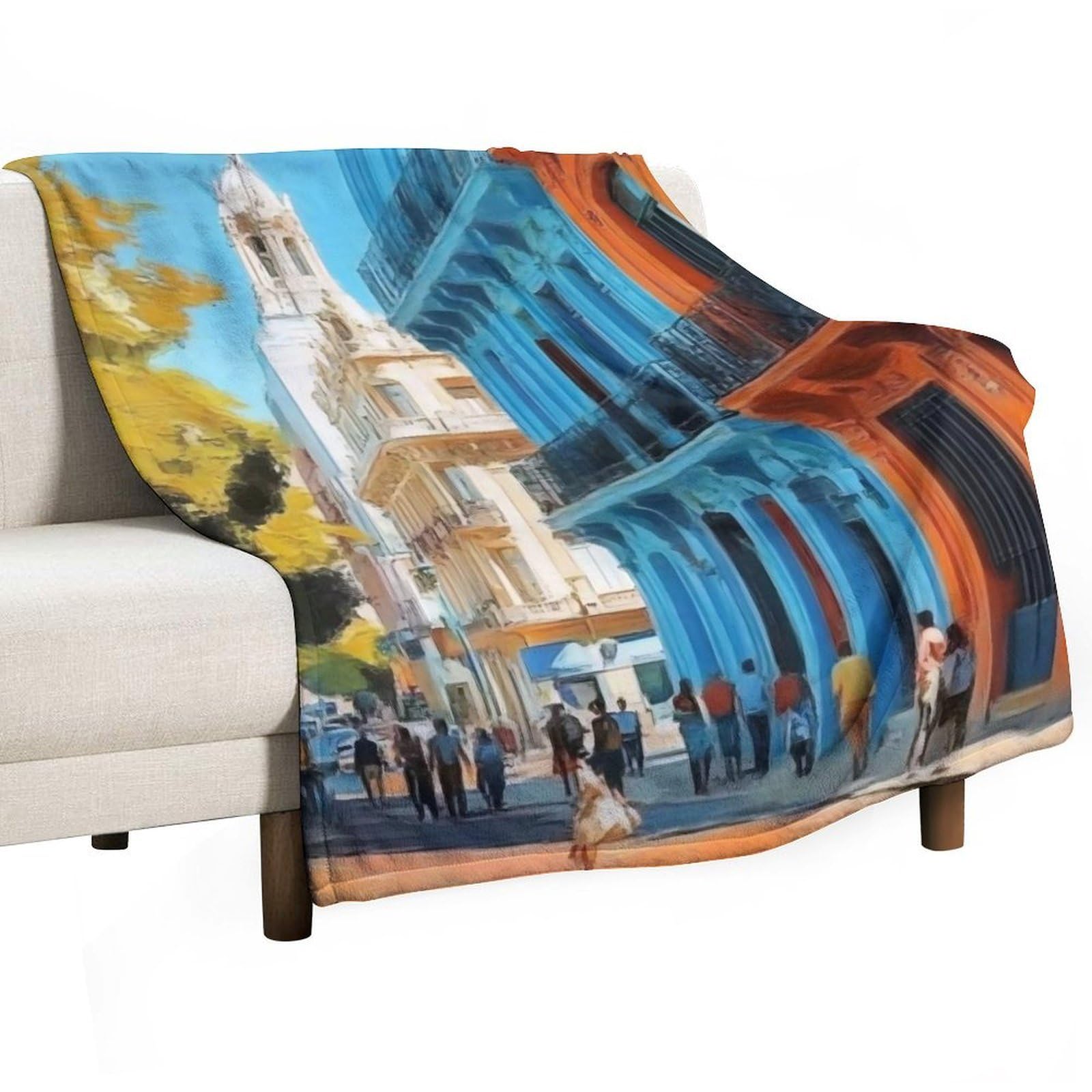 YHGSREUOH Buenos Aires (3) Flannel Blankets Fleece Soft Throw Lightweight Plush Gifts for Couch, Bed, Cozy Sofa Plush, Chair, Lovers 130x150cm(50x60in)