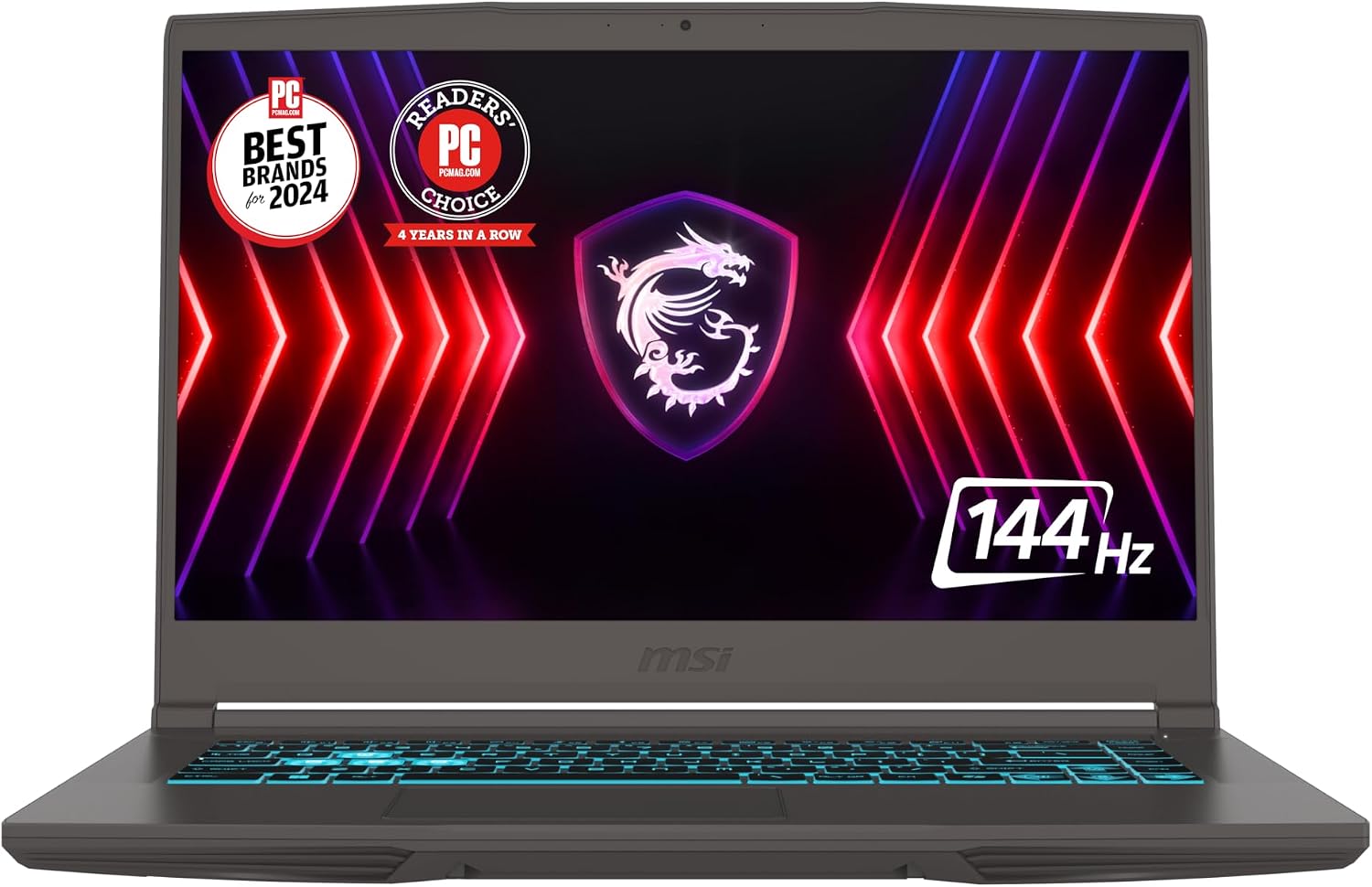 Thin 15 15.6” 144Hz FHD Gaming Laptop: Intel Core i7-13620H, NVIDIA Geforce RTX 4050, 16GB DDR4, 512GB NVMe SSD, WiFi 6E, Win 11: Black B13VE-2678US