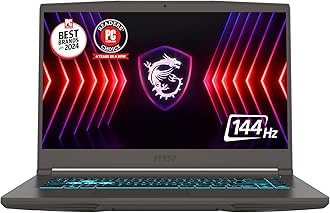 Thin 15 15.6” 144Hz FHD Gaming Laptop: Intel Core i7-13620H, NVIDIA Geforce RTX 4050, 16GB DDR4, 512GB NVMe SSD, WiFi 6E, Win 11: Black B13VE-2678US
