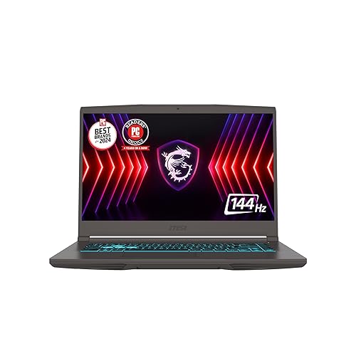 msi Thin 15 15.6” 144Hz FHD Gaming Laptop: Intel Core i7-13620H, NVIDIA Geforce RTX 4050, 16GB DDR4, 512GB NVMe SSD, WiFi 6E, Win 11: Black B13VE-2678US - i7-13620H - 16GB - 512GB - RTX 4050