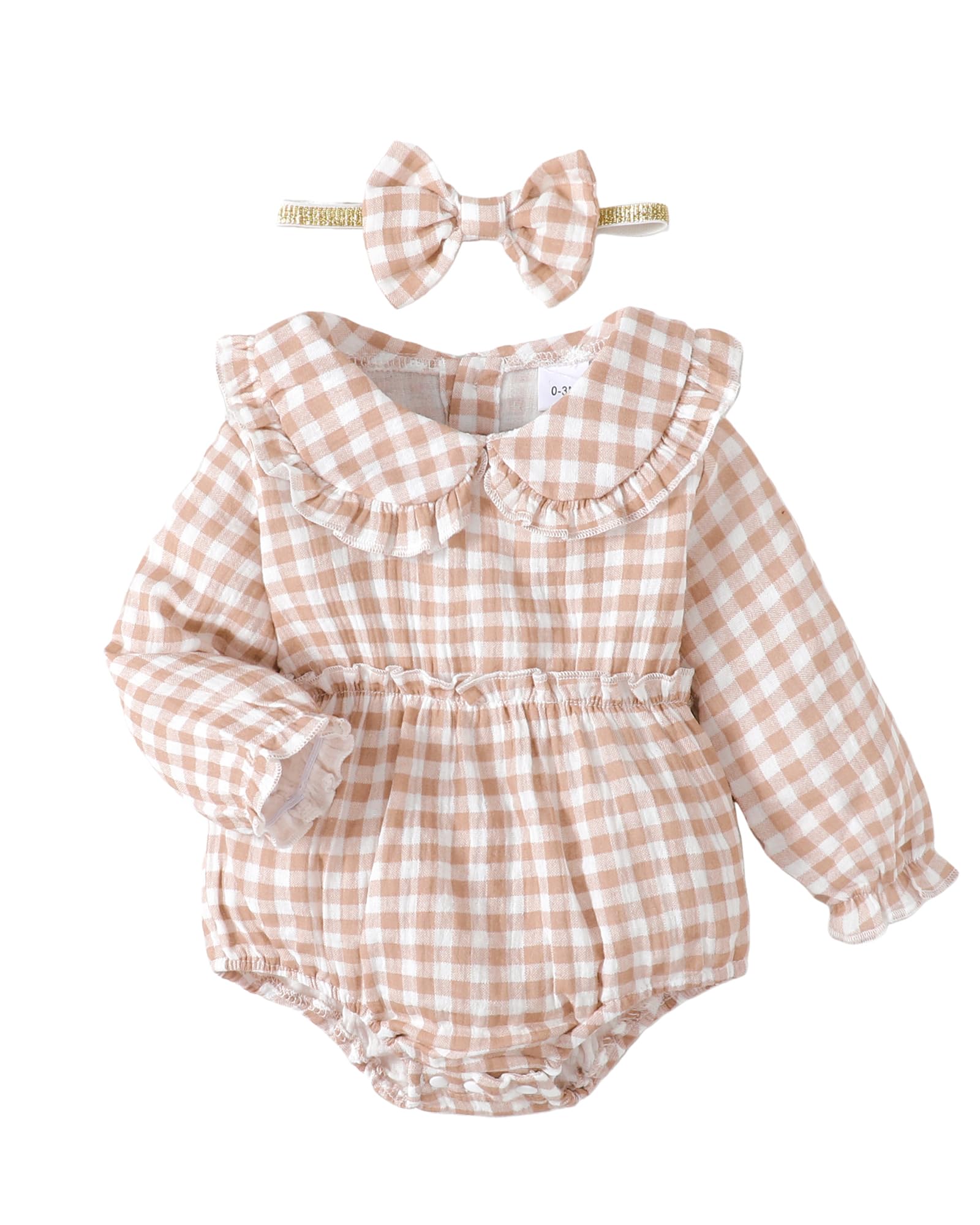 Baby Girl Clothes Plaid Baby Girl Romper Onesie Baby
