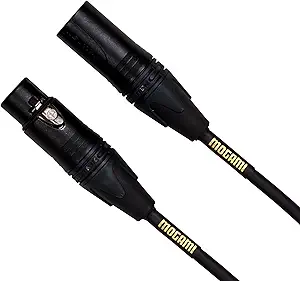 Mogami Gold Studio 100 XLR to XLR Quad Conductor Patch Cable 100 feet with Gold Contacts, XLRM-XLRF Connectors, Pro Audio Noise-Free